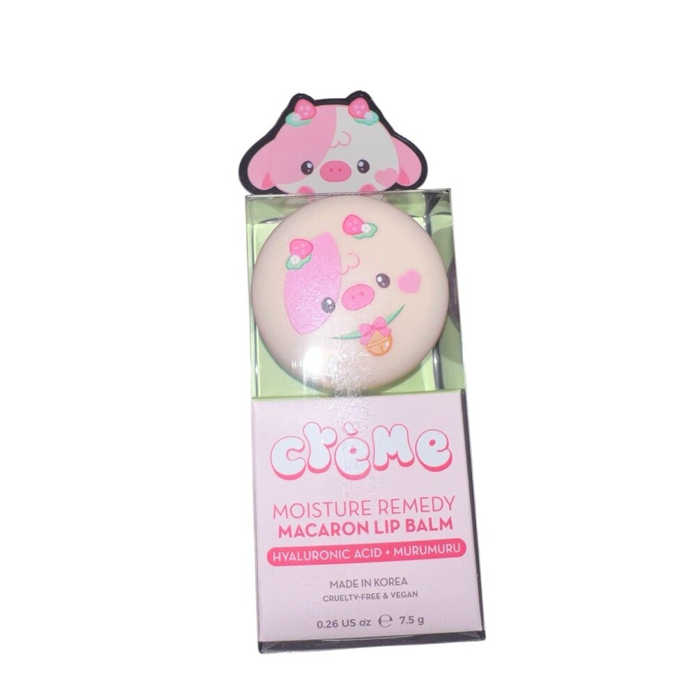 The Creme Shop Macaron Lip Balm Moisture Remedy Strawberry Milk